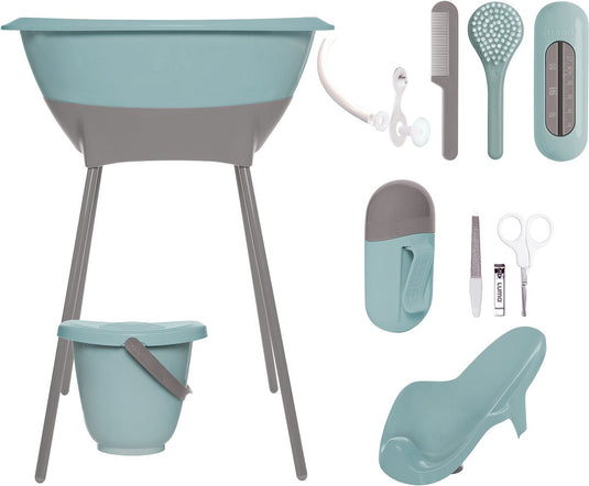 Luma babycare bad - en verzorgingsset luma ice blue