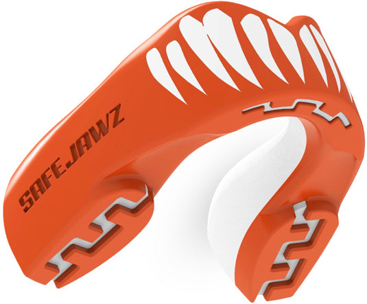 Safejawz gebitsbeschermer extro-series viper rood wit senior