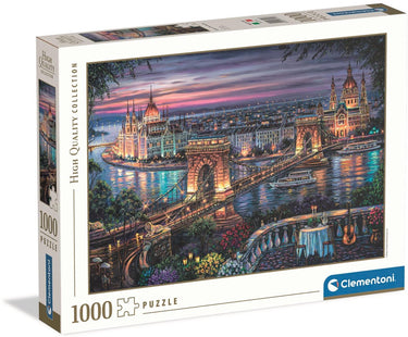 Ty clementoni legpuzzel lights of the danube - puzzel 1000 stukjes donau - high quali collection puzzle - puzzels en legpuzzels voor volwassenen