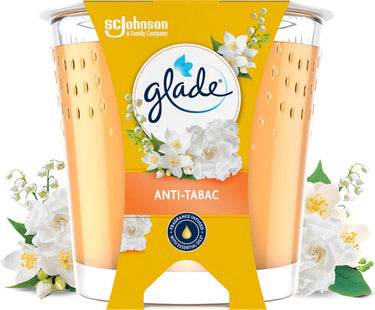 Glade geurkaars anti-tabac 100% raapzaadwax