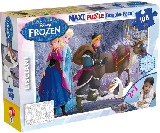 Lisciani disney puzzle df maxi floor 108 frozen on the walk