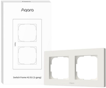 Aqara switch frame h2 eu 2-gang (white)