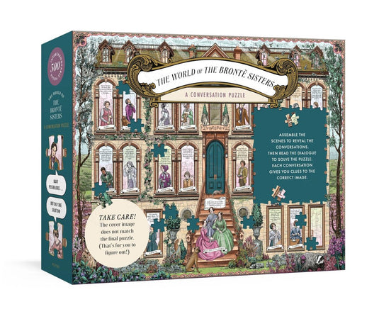 The world of the bronte sisters: a conversation puzzle: 500-piece puzzle: a jigsaw puzzle for adults