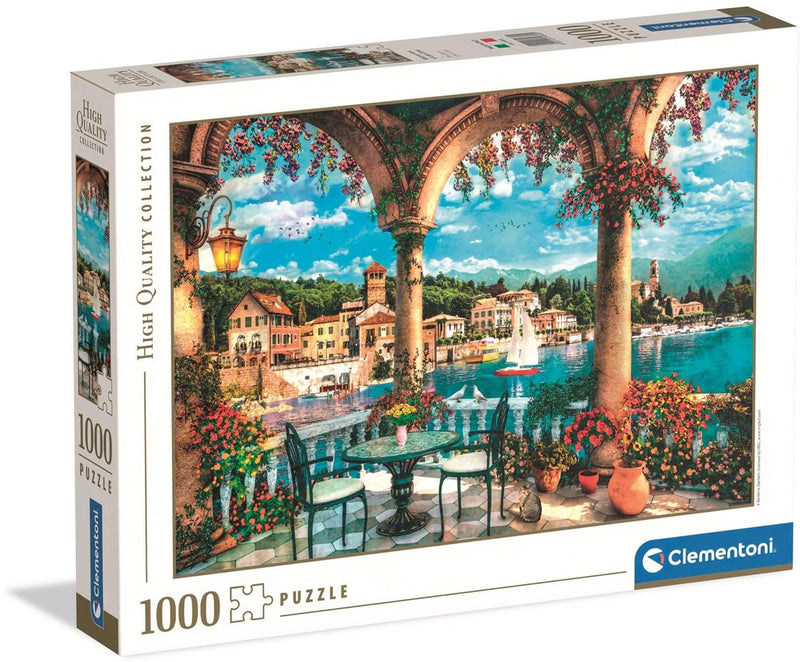 Load image into Gallery viewer, Clementoni legpuzzel kunstwerken uitzicht op het comomeer, 1000st.

