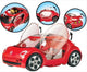 Bandai - miraculous ladybug car - volkswagen e-kever van ladybug - officieel gelicentieerde miraculous movie - deuren, kofferbak en schuifdak - pop niet inbegrepen - speelgoed kind 4 jaar oud en + - p50669