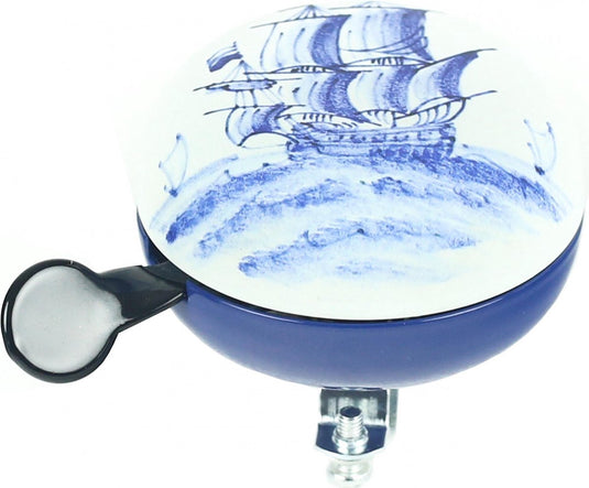 Widek bel Ding Dong delfts blauw boot op kaart