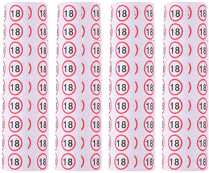 Partytime party time serpentines 3 stuks - 18 jaar - serpentines feestdecoratie - feest slingers rollen - decoratie feest