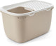 Savic hop in giant - kattenbak giant - instap boven - mokka wit - 74 x 49,7 x 43 cm