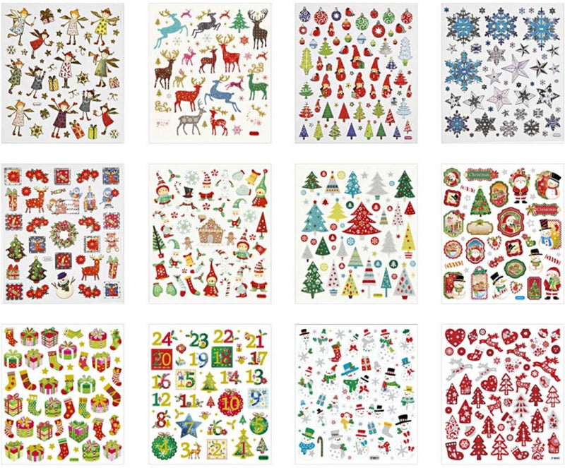 Load image into Gallery viewer, Creativ company stickerpakket kerst, 12vel
