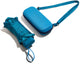 Muitomas paraplu + hoes - schouderriem – ultra licht - telescopische steel - harde hoes - blauw