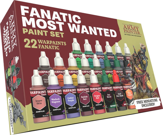 The army painter , warpaints fanatic most wanted 22 x 18 ml acrylverf, miniatuur hobby schilderen, kwaliteitsverf voor miniatuur wargaming