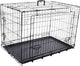 Flamingo hondenbench nyo zwart m – 77x47x53,5 cm – opvouwbare draadkooi met 2 deuren lade – hondenbench met handvat