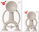 Moluk oogi actiefiguur - beige - h12cm - met zuignappen voor elk glad oppervlak - 3 jaar