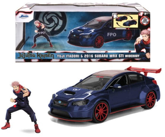 Jada toys jujutsu kaisen diecast model 1 24 2016 subaru wrx sti vehicles