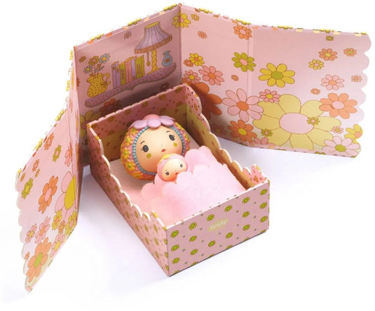 Djeco tinyly rose tinyroom - miniatuur slaapkamer speelgoed.