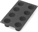 Lékué bakvorm 8 mini cannelés bordelais - siliconen - black