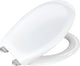Wenko wc bril ios - wit thermoplast - easy-close softclose sluiting - fix-clip bevestiging afklikbaar in rvs - toiletbril - toiletzitting - wit