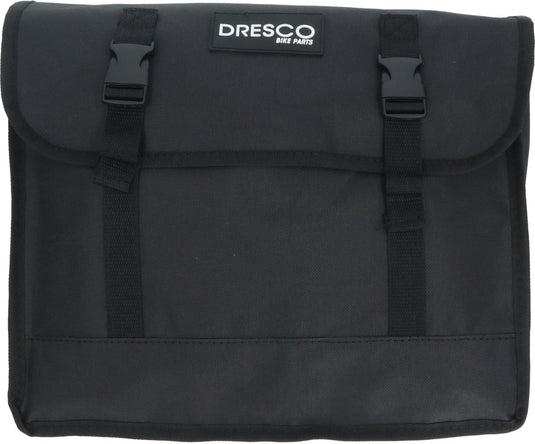 Dresco dubbele fietstas basic zwart 30 liter