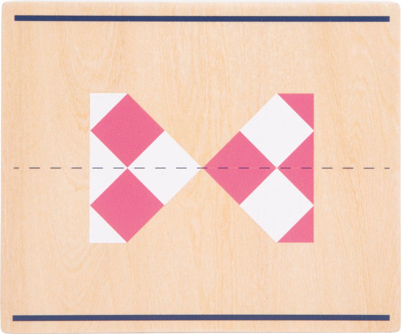 Load image into Gallery viewer, Small foot - houten symmetriespel met spiegel educatief
