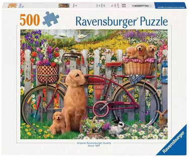 Ravensburger puzzel honden tuin - legpuzzel 500 stukjes dieren.