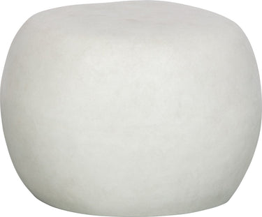 Vtwonen pebble bijzettafel - fiber clay - betonlook - wit - 35x50x50 cm