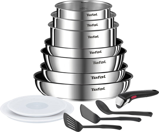 Tefal ingenio emotion on - pannenset - 13-delig - inductie - stapelbaar - afneembare handgreep - ruimtebesparend