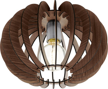 Eglo stellato - plafondlamp - e27 - ø40 cm - donkerbruin nickel-mat
