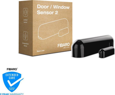Fibaro deur- raam sensor 2 - magneetcontact sensor - zwart