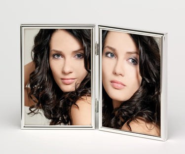 Walther design chloe - fotolijst - fotoformaat 2x 10x15 cm - zilver
