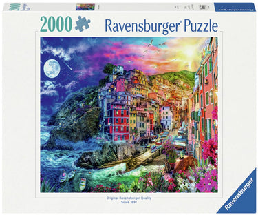 Ravensburger puzzel cinque terre - kleurrijke legpuzzel 2000 stukjes.
