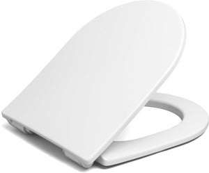 Plieger milano toiletbril - d-vorm wc bril - duroplast - wit - met deksel - softclose - quick release