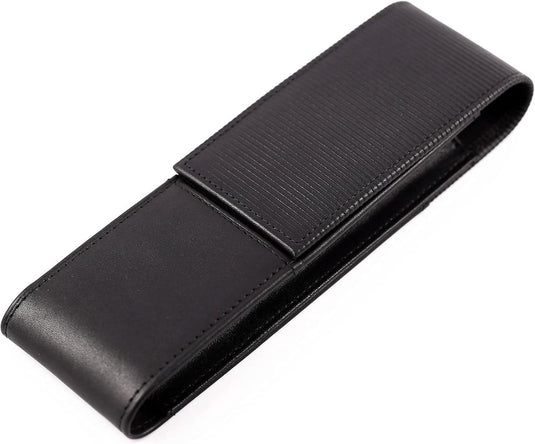 Lamy a 302 leren etui 859 | hoogwaardig zwart nappaleer | voor 2 schrijfinstrumenten