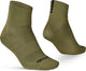 Gripgrab - lightweight sl korte performance zomer fietssokken 1 paar coolmax wielersport sokken low cut - olijf groen - unisex - maat l (44-47)