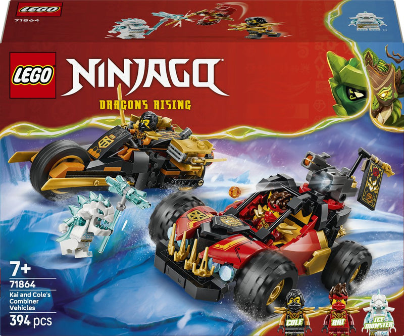 Afbeelding laden in galerijviewer, Lego ninjago 71864 kai en cole's combivoertuigen
