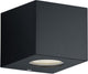 Rl live your light reality cordoba - wandlamp - zwart mat - incl. 2x smd 2w - buitenverlichting - ip44