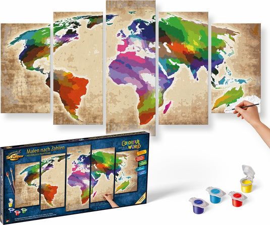 Schipper schilderen op nummer - colorful world