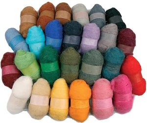 Creativ company gekaarde wol, 26x25 gr, diverse kleuren