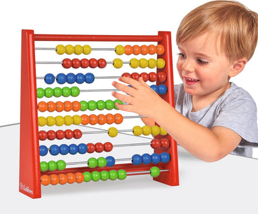 Eichhorn - mini telraam met 100 houten ballen, 5,5x24x23cm berkenmultiplex, vanaf 3 jaar