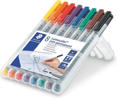 Staedtler lumocolor m non-permanent pen - box 8 st