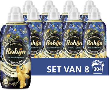 Robijn - wasverzachter - beautiful mystery - 8 flessen- 304 wasbeurten - voordeelverpakking