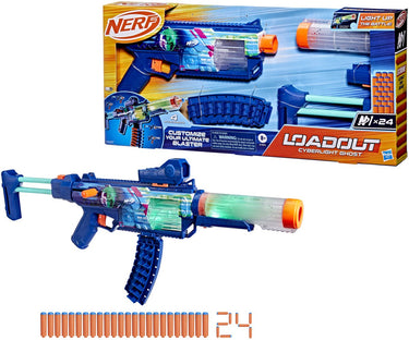 Nerf loadout cyberlight ghost blaster voor foamdarts en 24 n1-darts