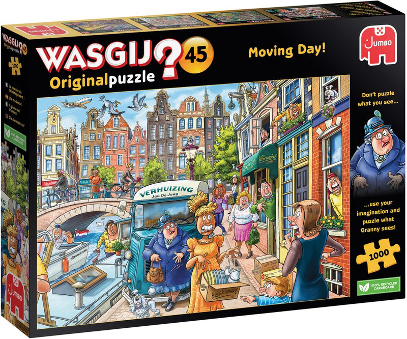 Afbeelding laden in galerijviewer, Wasgij original 45 - verhuisdag! - 1000 stukjes puzzel - legpuzzel
