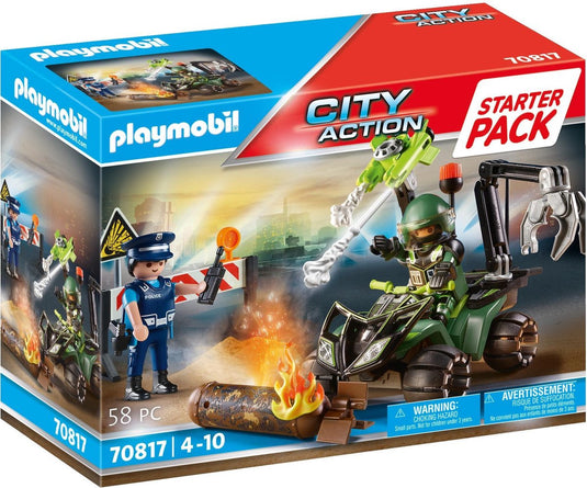 Playmobil starterpack city action politie: gevarentraining - 70817