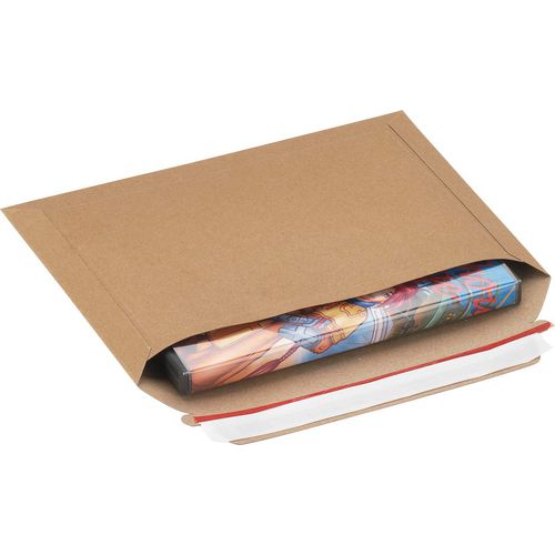 Enveloppen met kartonnen rug raja pcf23 bruin 180 mm