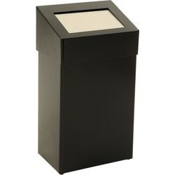 Dutchdesign prullenbak 31719631 gepoedercoat aluminium zwart