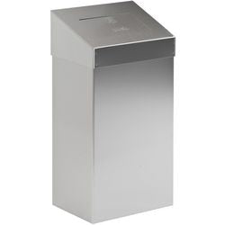 Push prullenbak dutchdesign 31021802 rvs (roestvrij staal) zilver