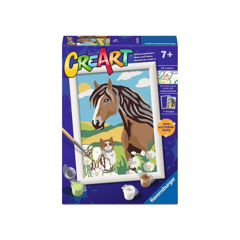 Load image into Gallery viewer, Ravensburger creart paard en poesje

