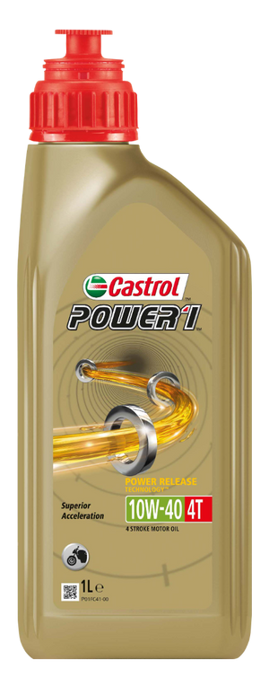 Castrol Olie Power RS 4T 10W-40 fles à 1 liter