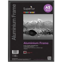Seco fotolijst - a2 - 42 x 59.4cm - zwart geborsteld aluminium - 11mm frame