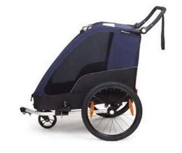 Polisport Kindertrailer met wandelkit grijs blauw